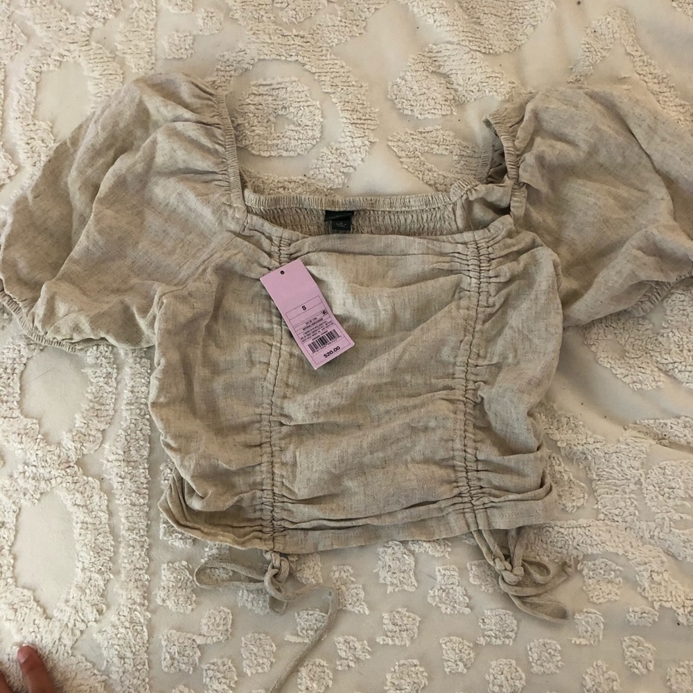Tan blouse